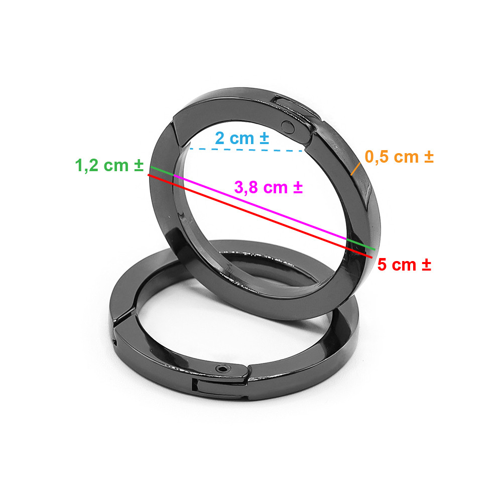 copy of Mosquetones Anillo Cañon de Escopeta mm40 Pz 2