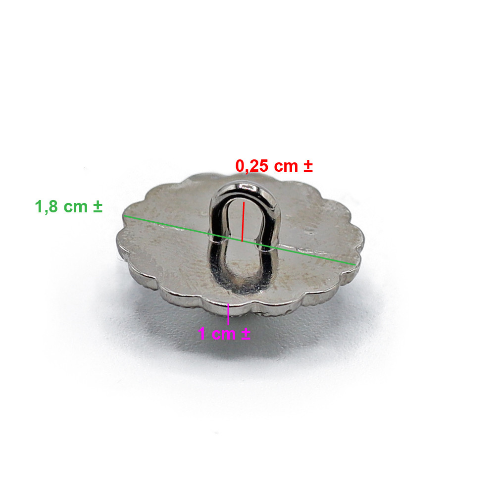 Jewel Button Isabel 18mm