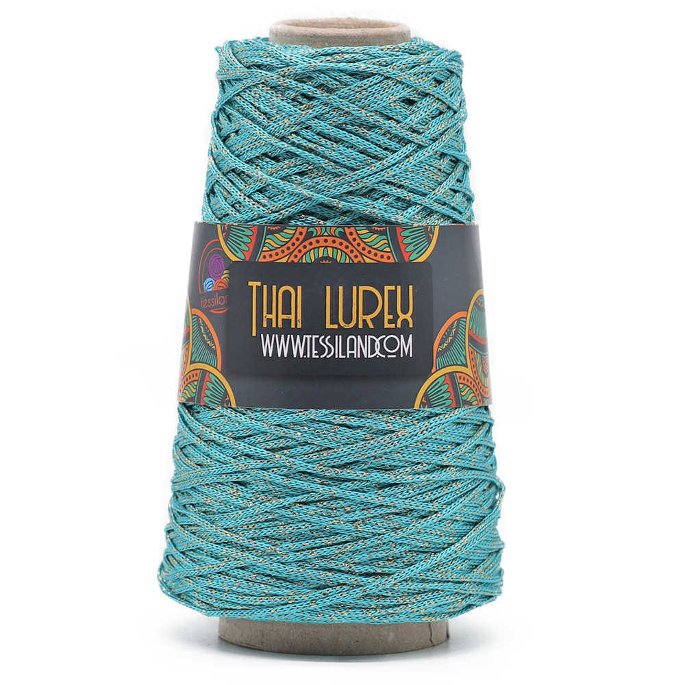 Thai Lurex Turchese Oro Grammi 200