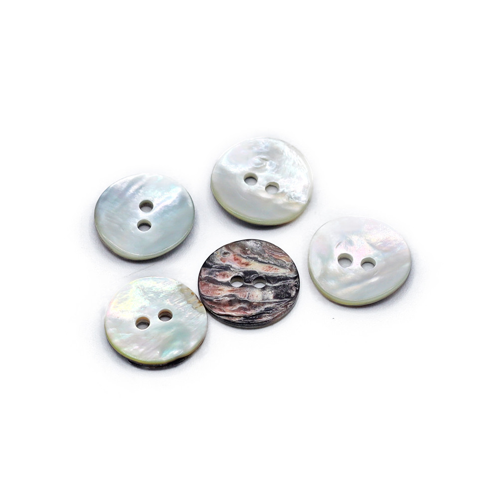 Bottoni Akoya Naturale 15mm 5pz