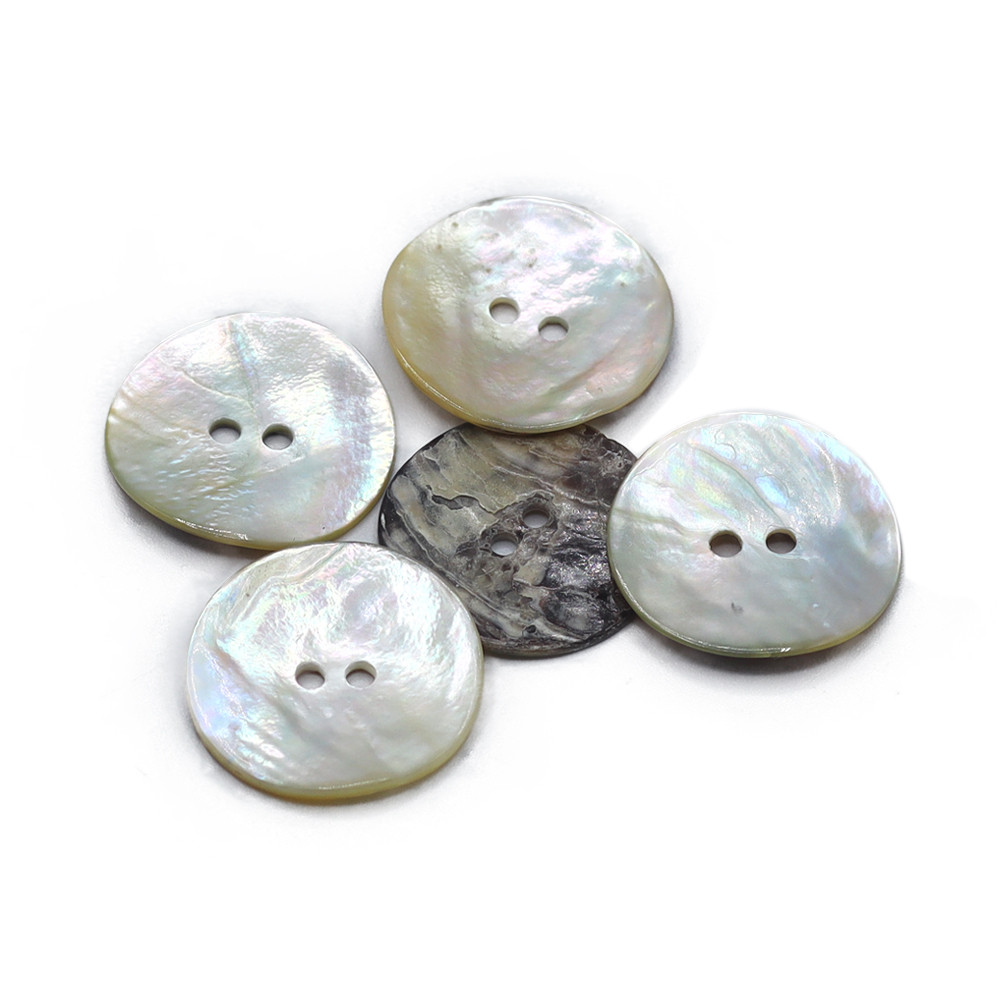 Button Akoya Natural 25mm 5pc