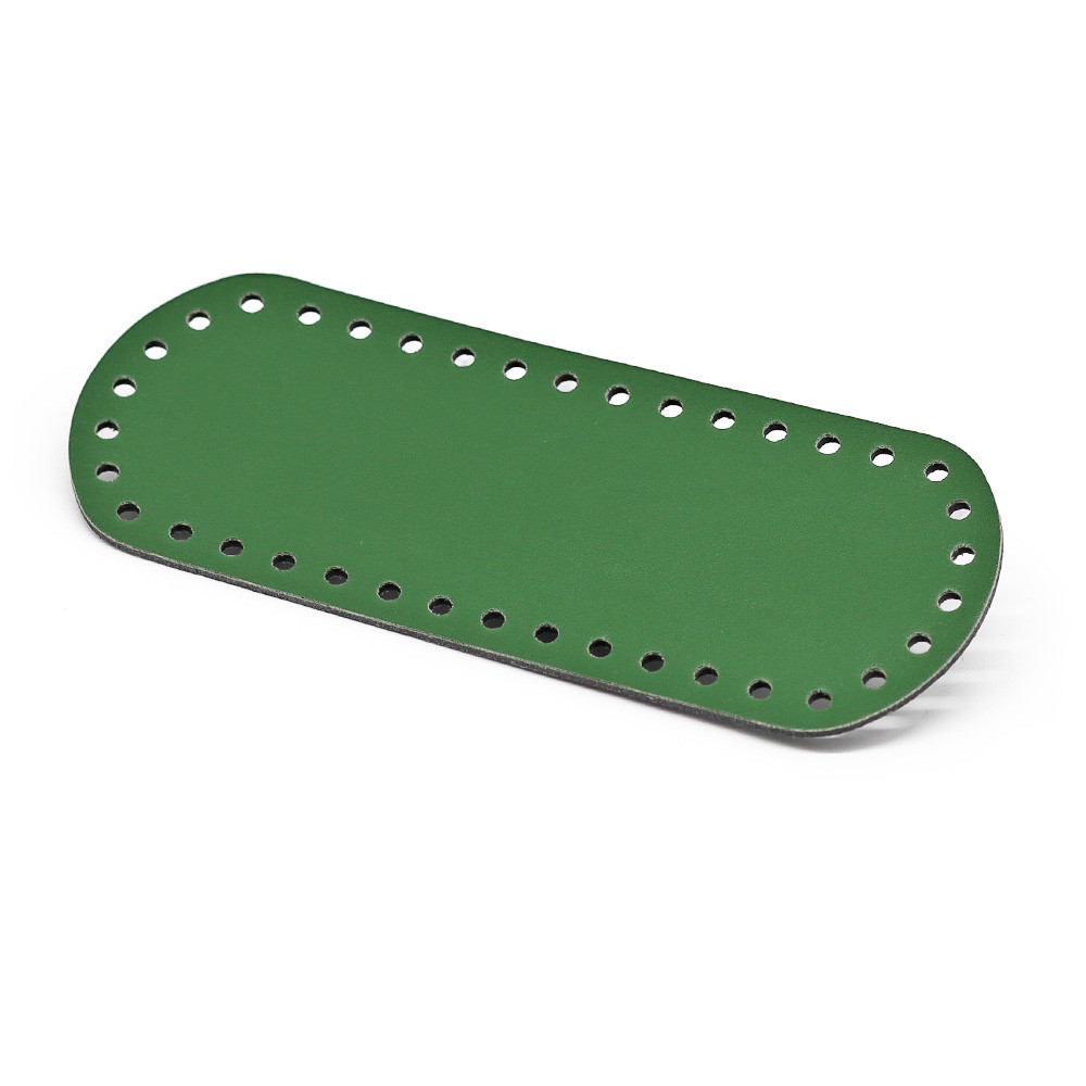 Bag Bottom 21x8 eco leather Green
