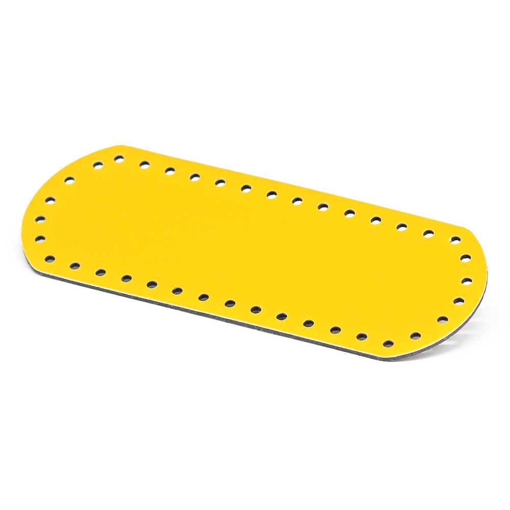 Bag Bottom 21x8 eco leather Yellow