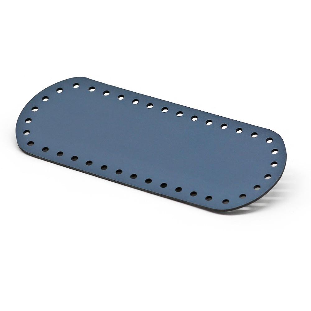 Bag Bottom 21x8 eco leather Navy Blue