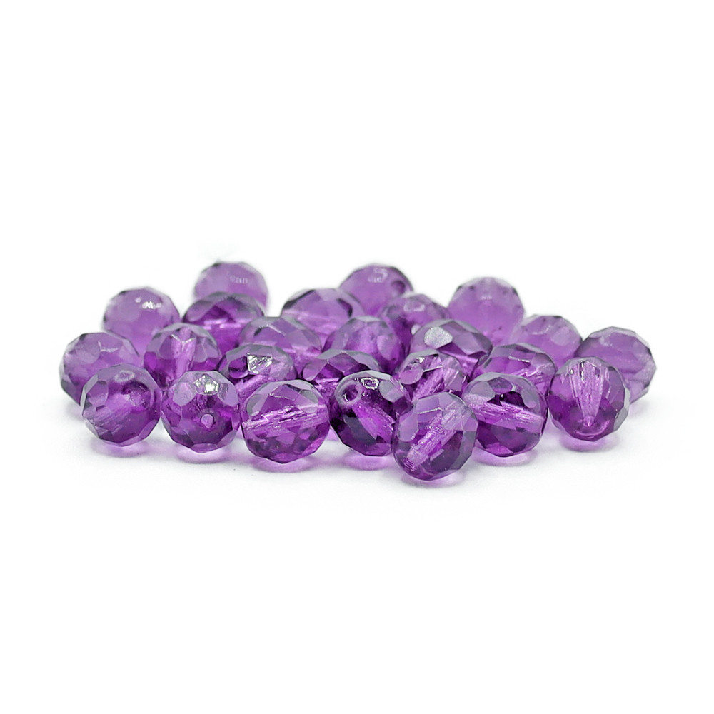 Cristal Bohemia 8mm Morado