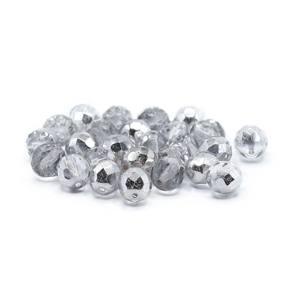 Crystal Bohemia 8mm Silver
