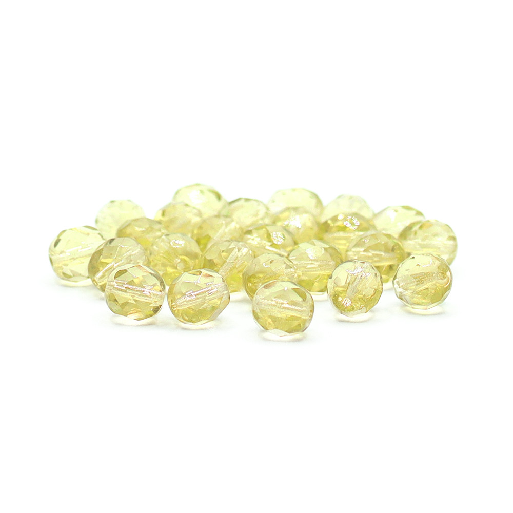 Cristalli Boemia 8mm Giallo Cedro
