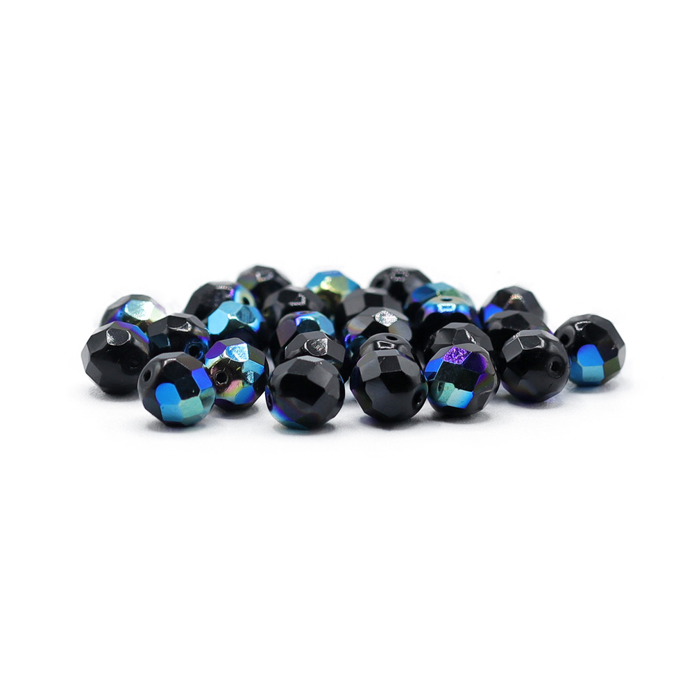 Cristalli Boemia 8mm Nero Cangiante