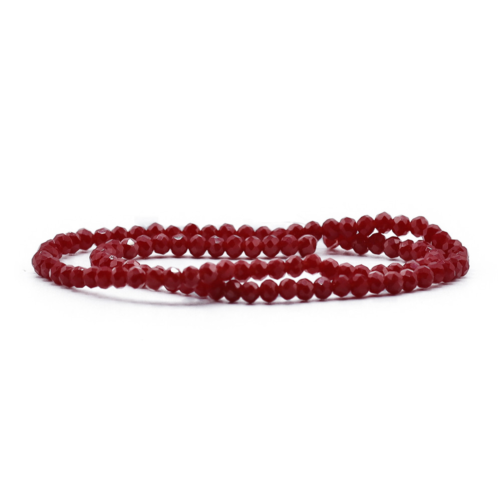 Crystals 4 mm A122 Deep Iridescent Ruby