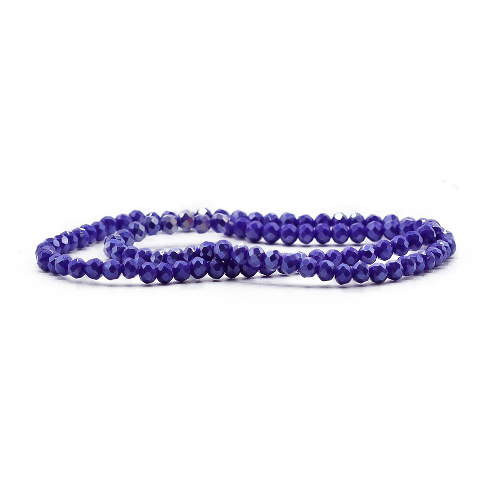 Cristaux 4  mm A126 Cobalt Intense Irisé