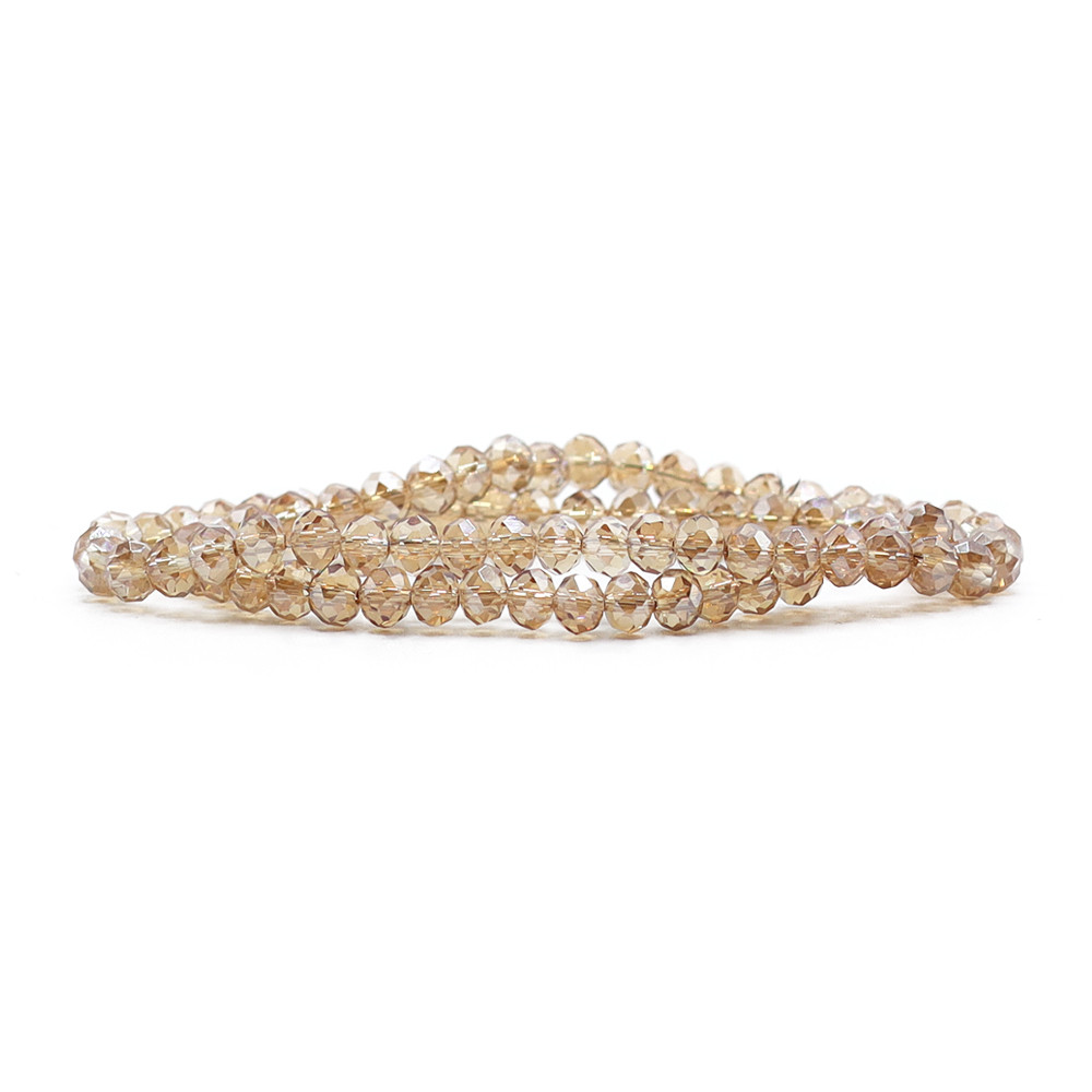 Cristaux 6 mm A204 Topaze Transparente Irisée