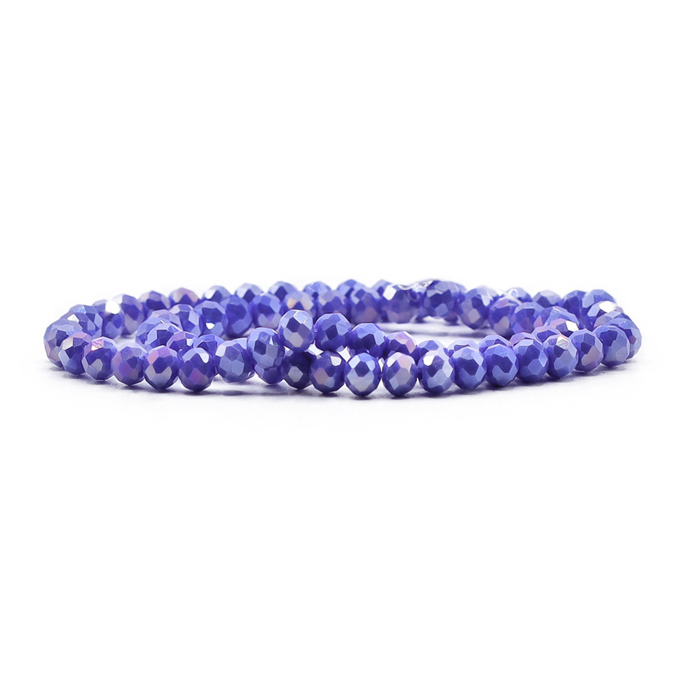 Cristalli 6 mm A153 Violetta Pieno Iridescente