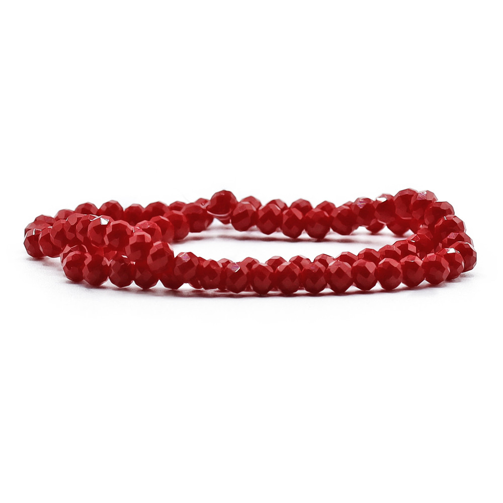 Cristaux 6 mm A122 Rubis Intense Irisé