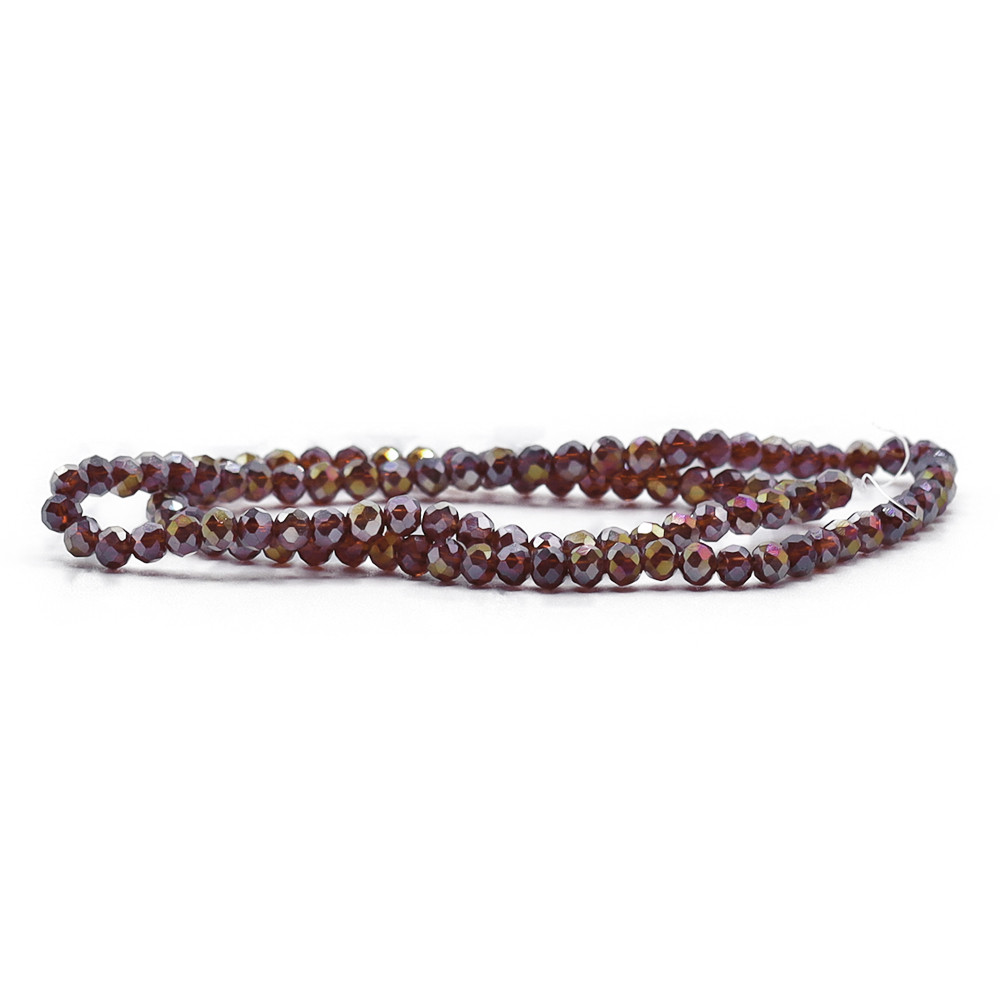 Crystals 4 mm B85 Transparent Color-Shifting Mahogany
