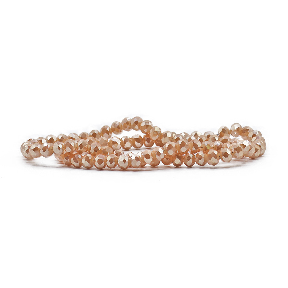Cristaux 6 mm A266 Biscuit Intense Irisé