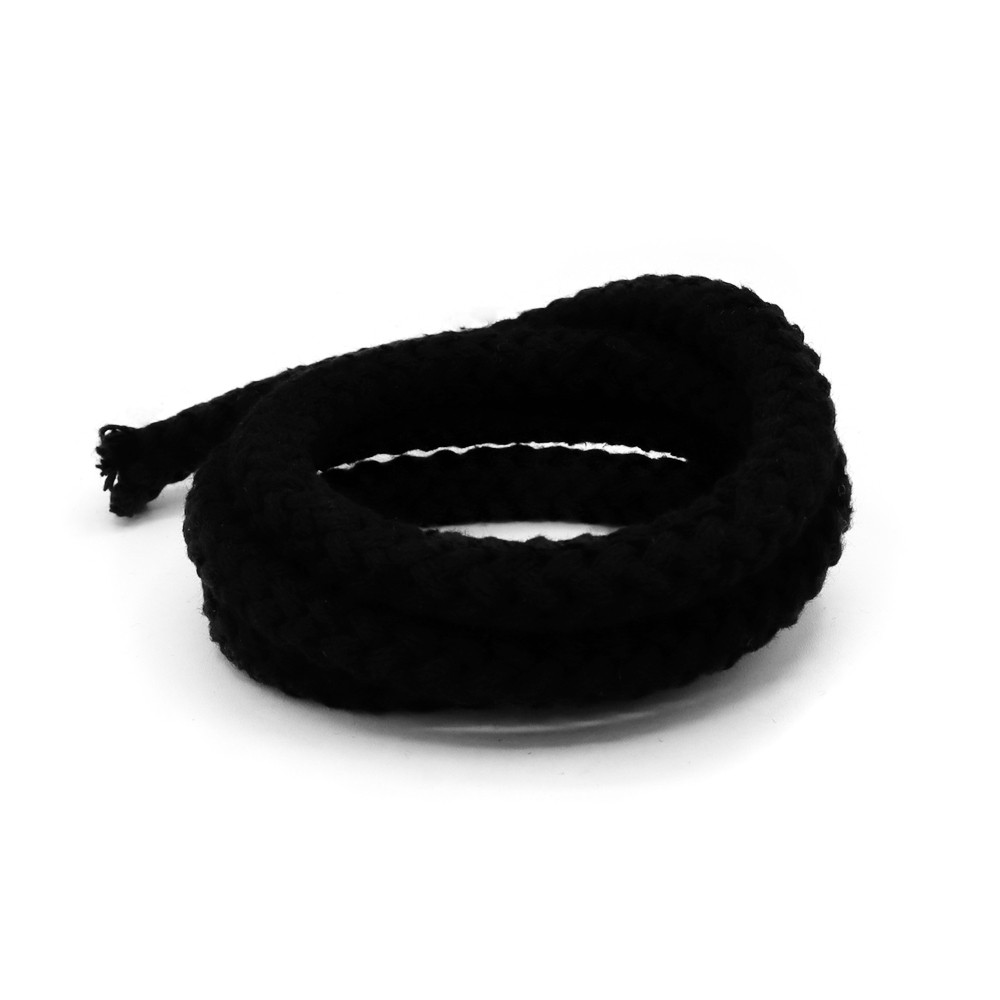 Cordón de algodón mm12 Negro 3mt