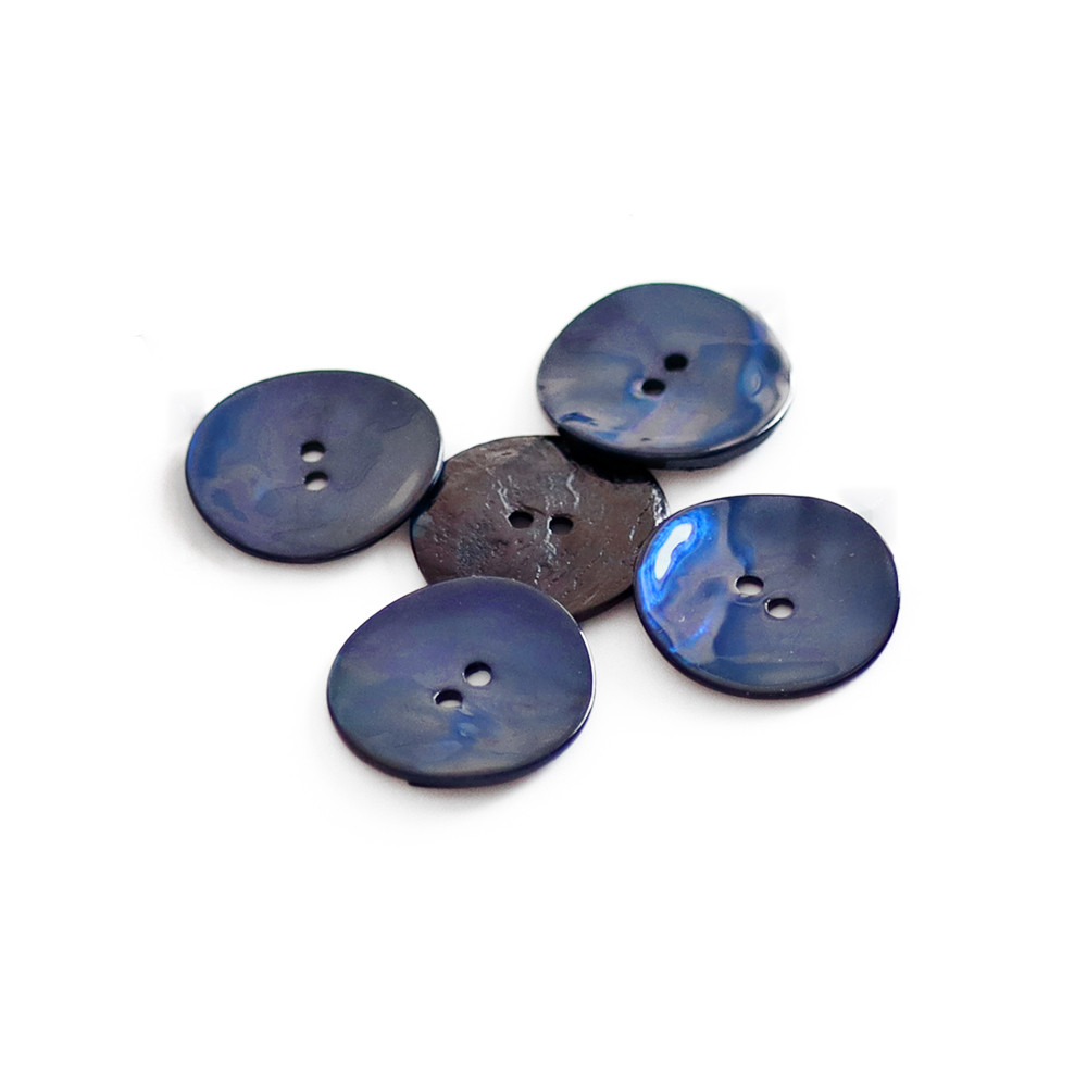 Botón Akoya Azul 15mm 5pz