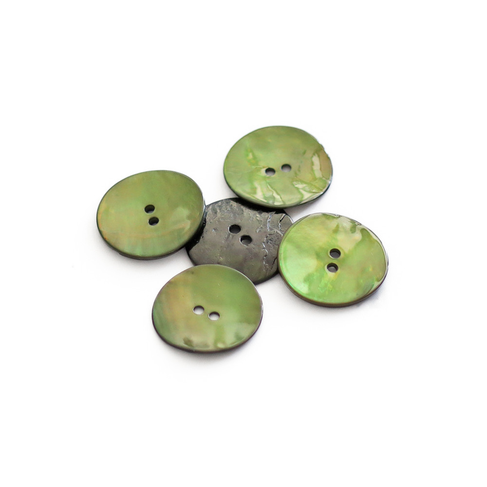 Bottoni Akoya Verdone 15mm 5pz