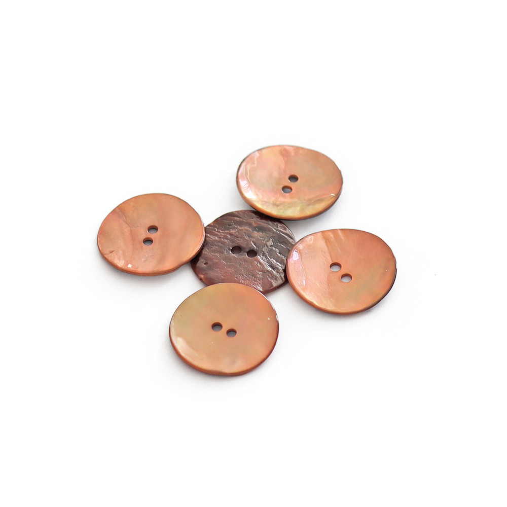 Button Akoya Copper 15mm 5pc