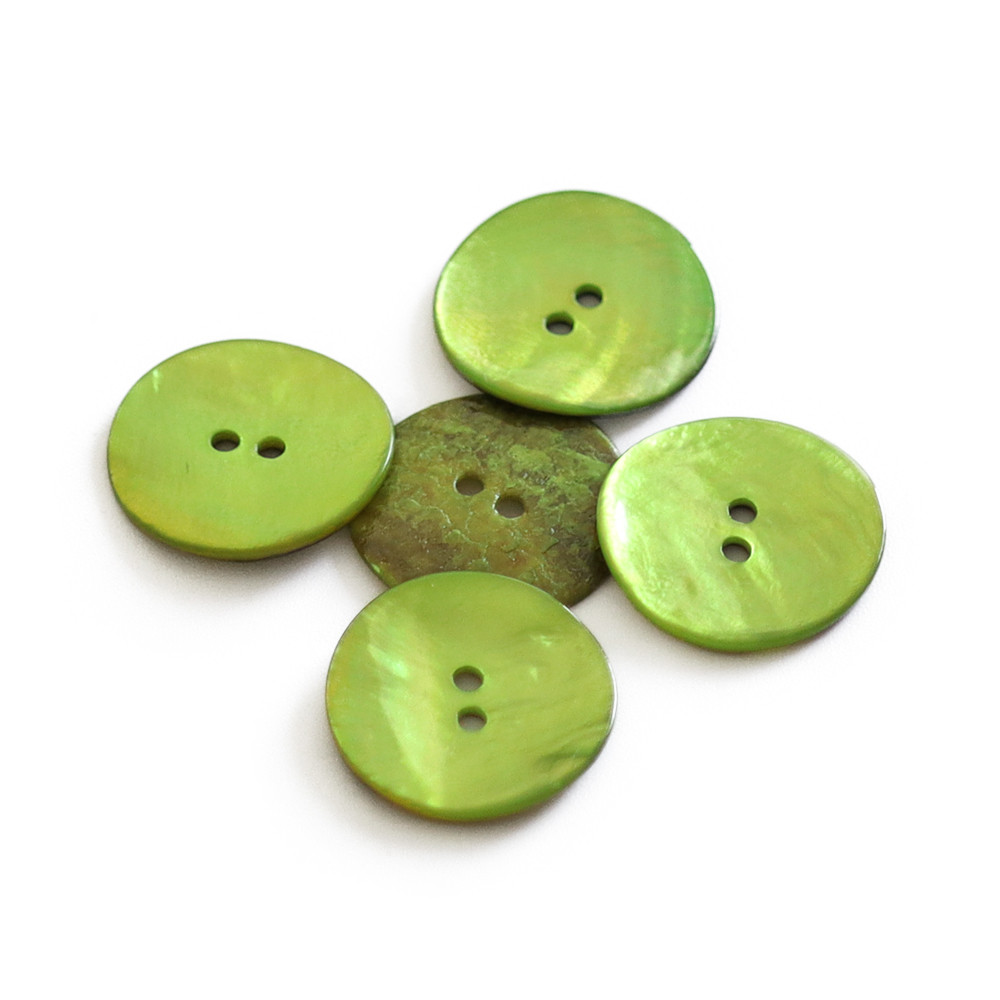 Bouton Akoya Lime 20mm 5pz
