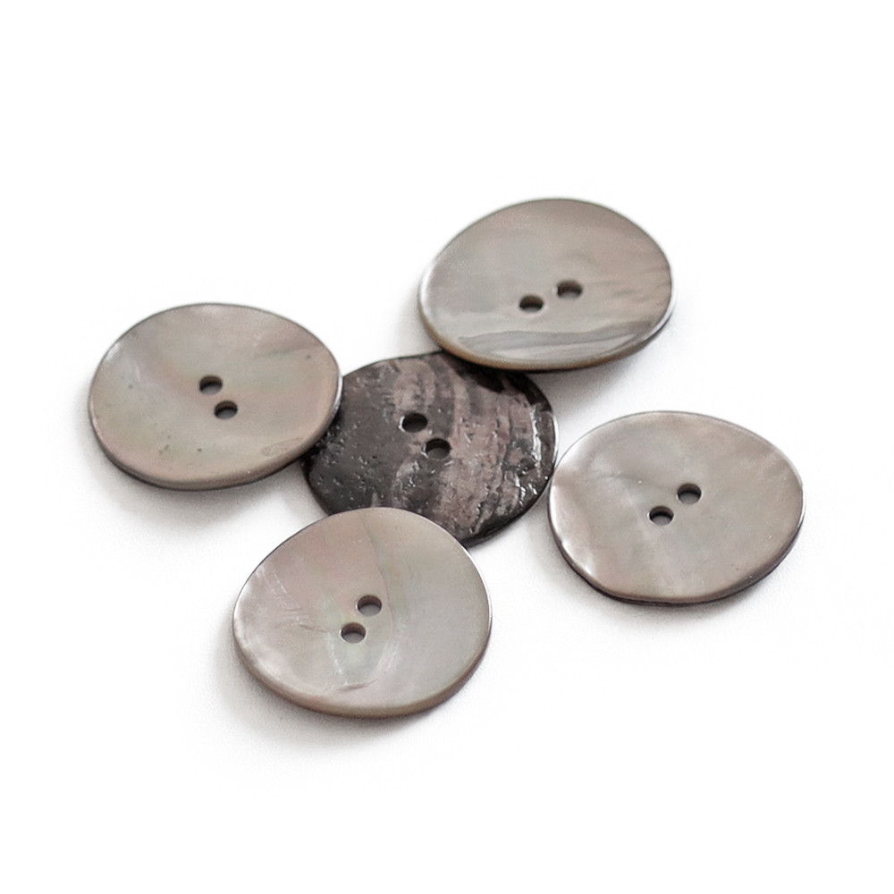 Bouton Akoya Beige 20mm 5pz
