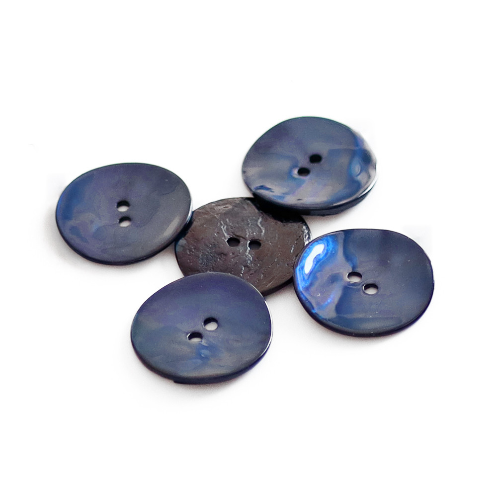 Bottoni Akoya Blu 20mm 5pz