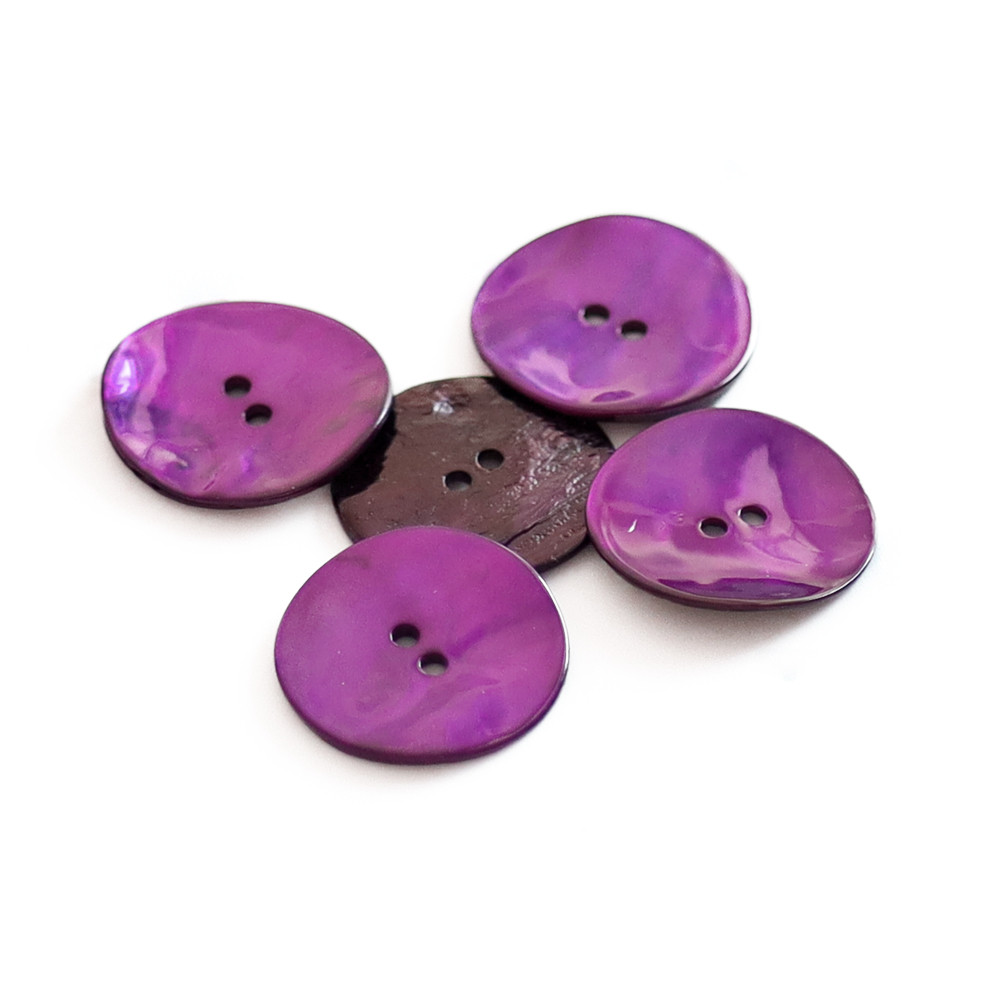 Bouton Akoya Violet 20mm 5pz