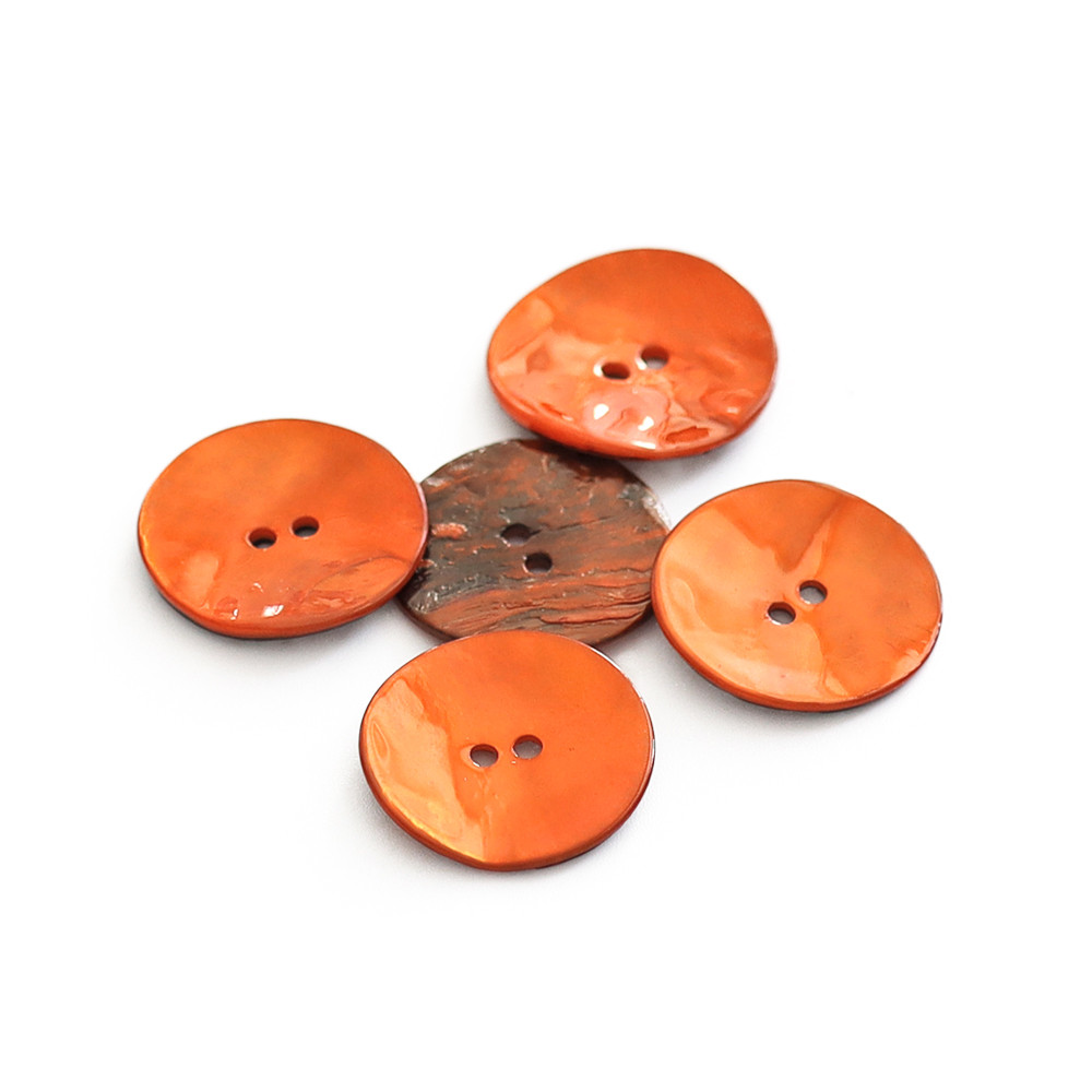 Bouton Akoya Orange 20mm 5pz