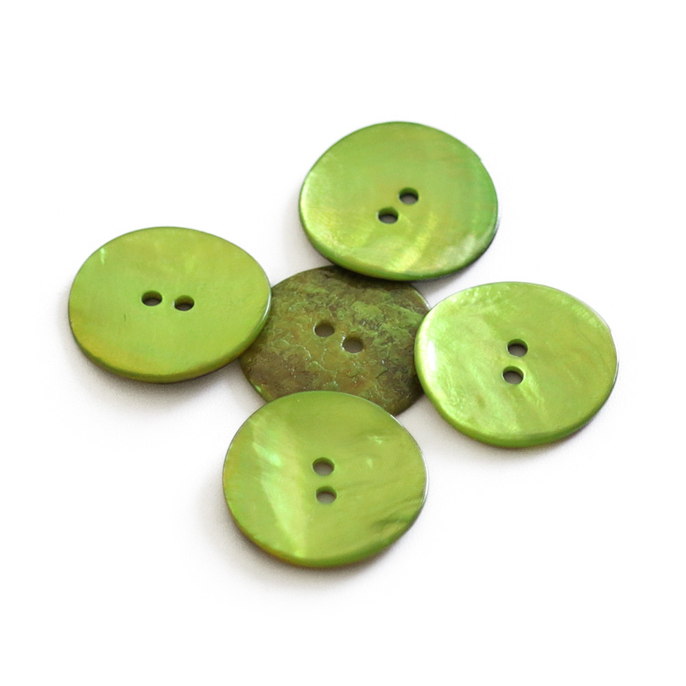Botón Akoya Lime 25mm 5pz