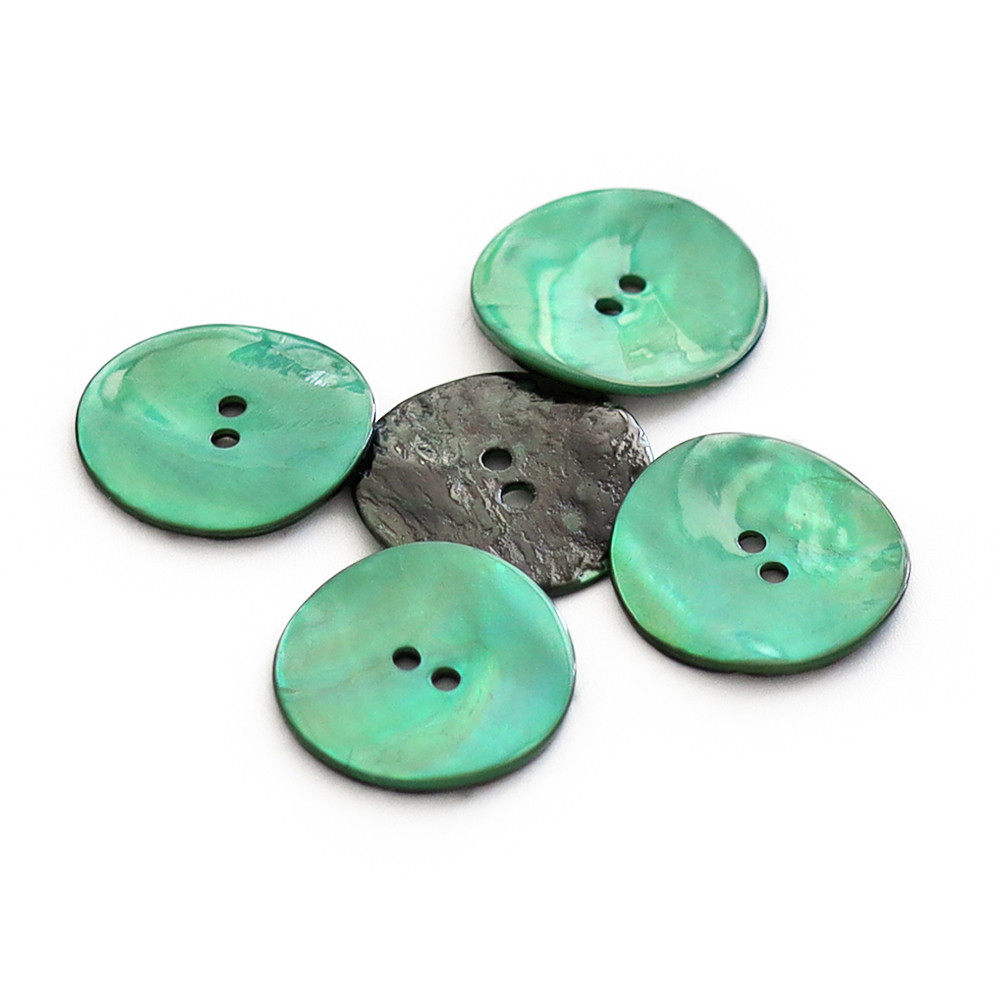 Button Akoya Emerald 25mm 5pc
