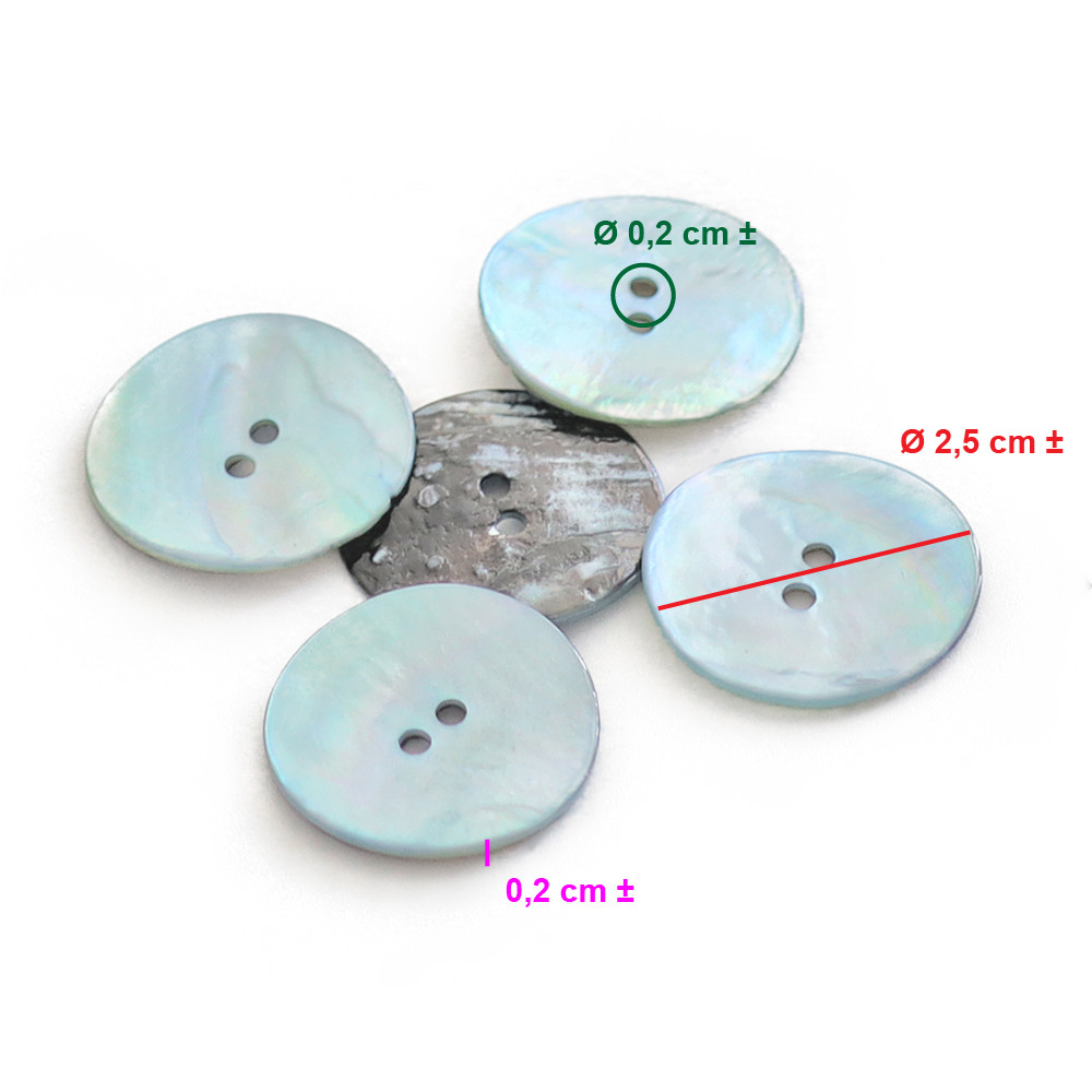 Button Akoya Sky 25mm 5pc