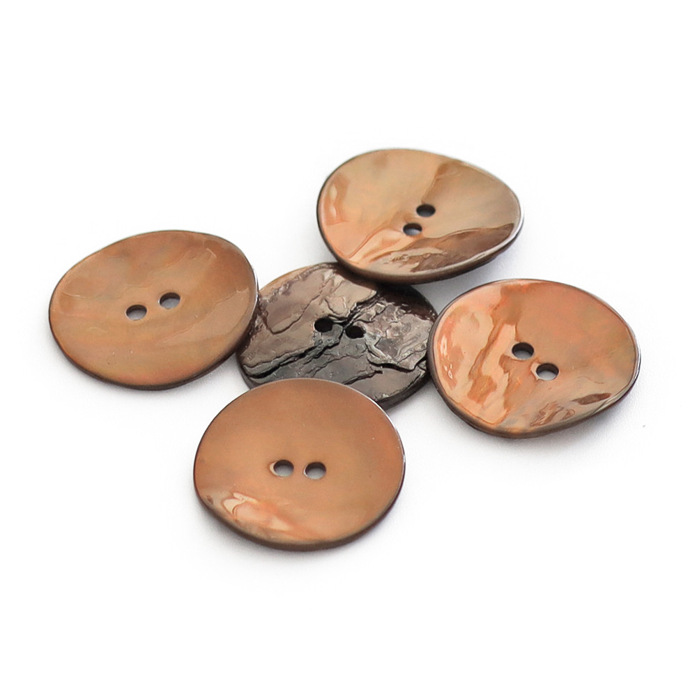 Button Akoya Dark Brown 25mm 5pc