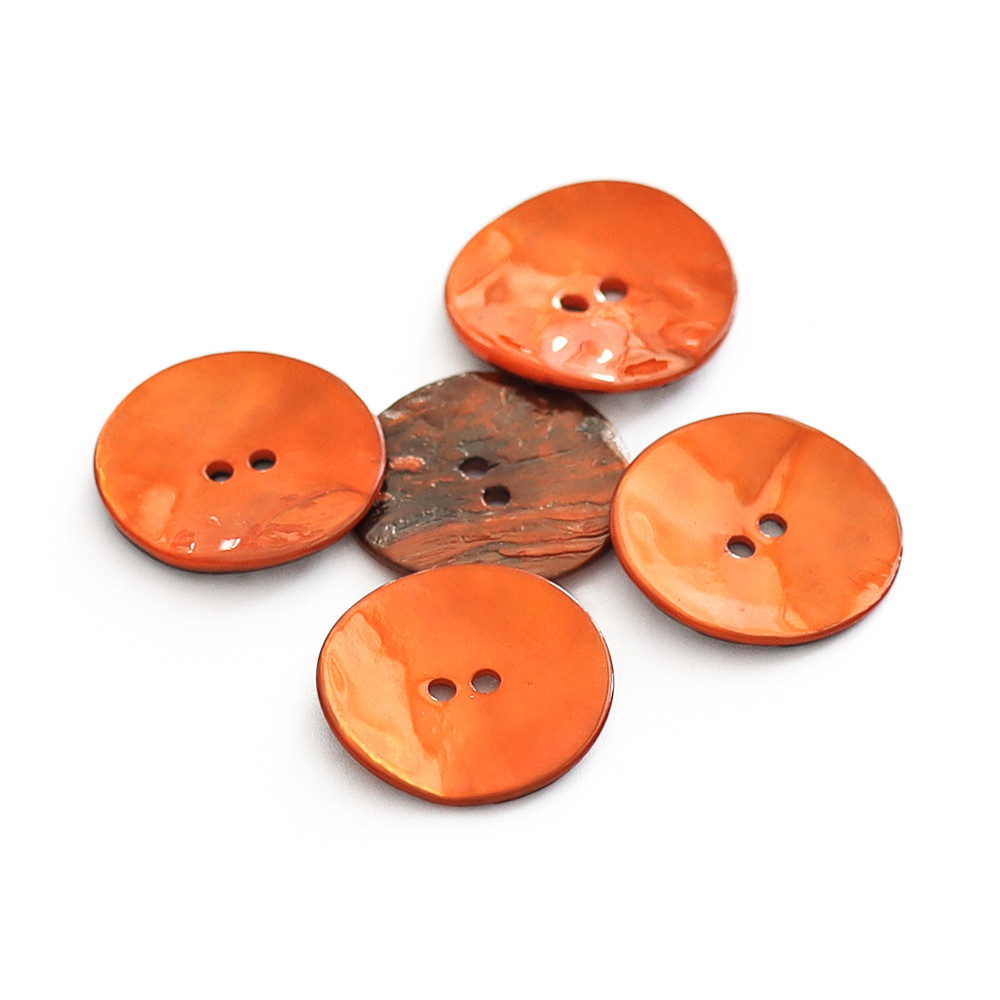 Botón Akoya Naranja 25mm 5pz