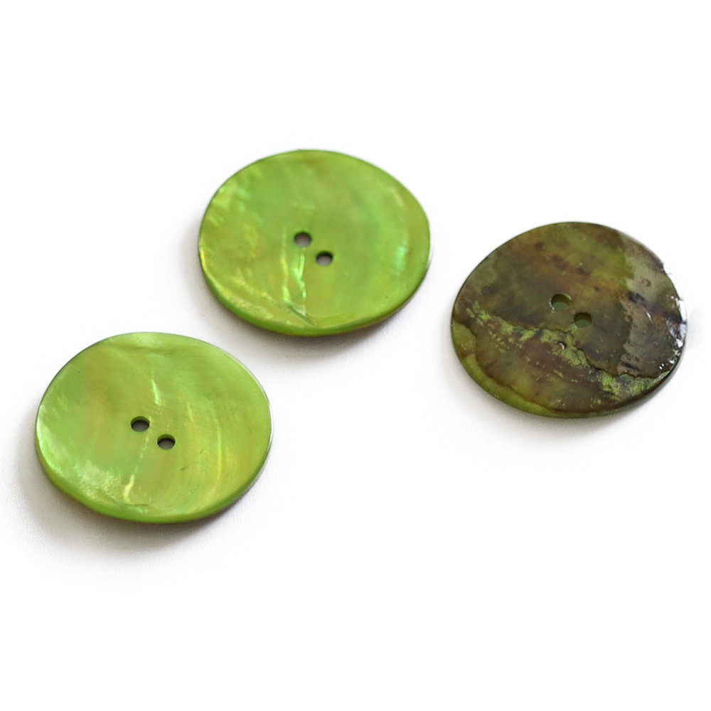 Button Akoya Lime 30mm 3pc
