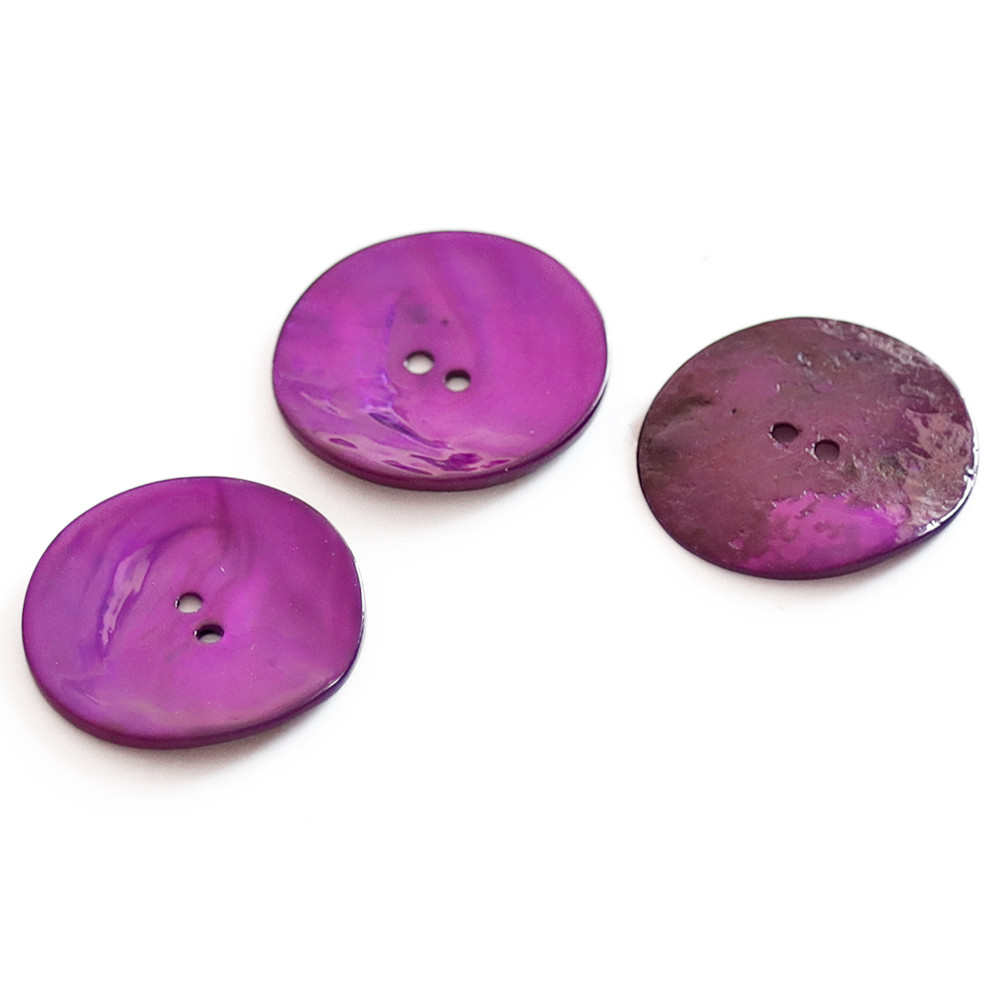 Bottoni Akoya Viola 30mm 3pz