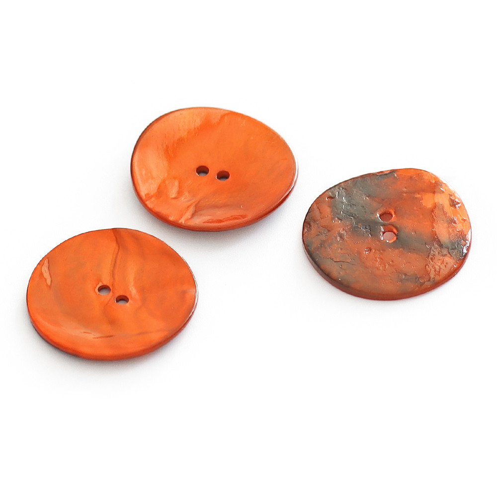 Bottoni Akoya Arancio 30mm 3pz