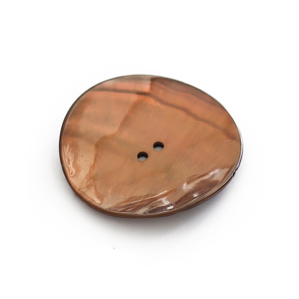 Button Akoya Dark Brown 38mm 1pc