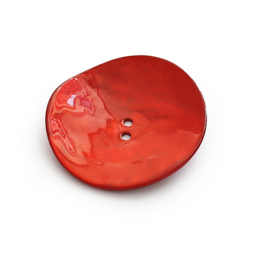 Bottone Akoya Rosso 43mm 1pz