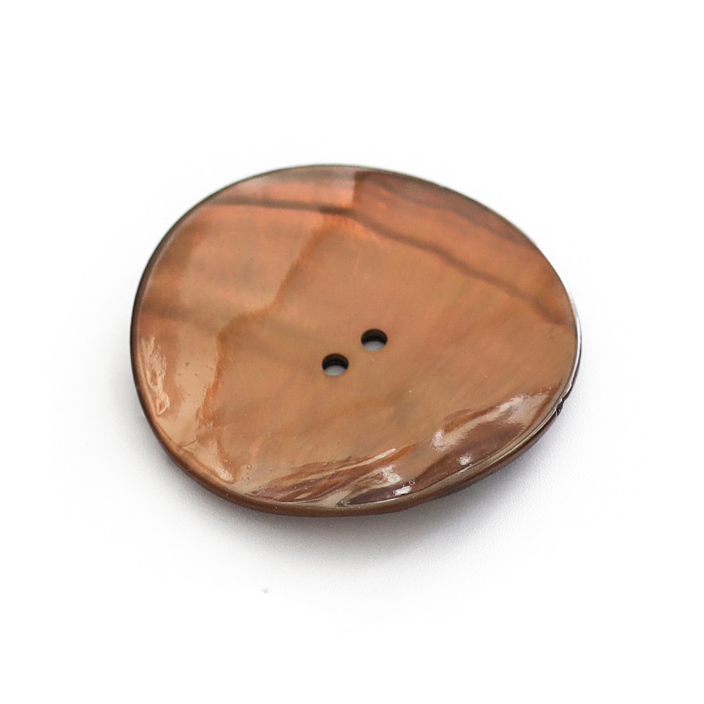 Button Akoya Dark Brown 43mm 1pc