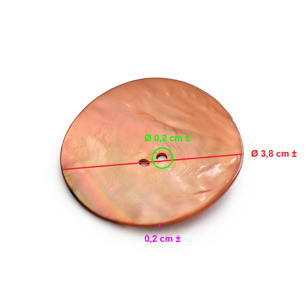 Button Akoya Copper 38mm 1pc