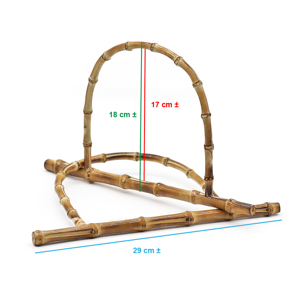 Bamboo handles with horizontal bar
