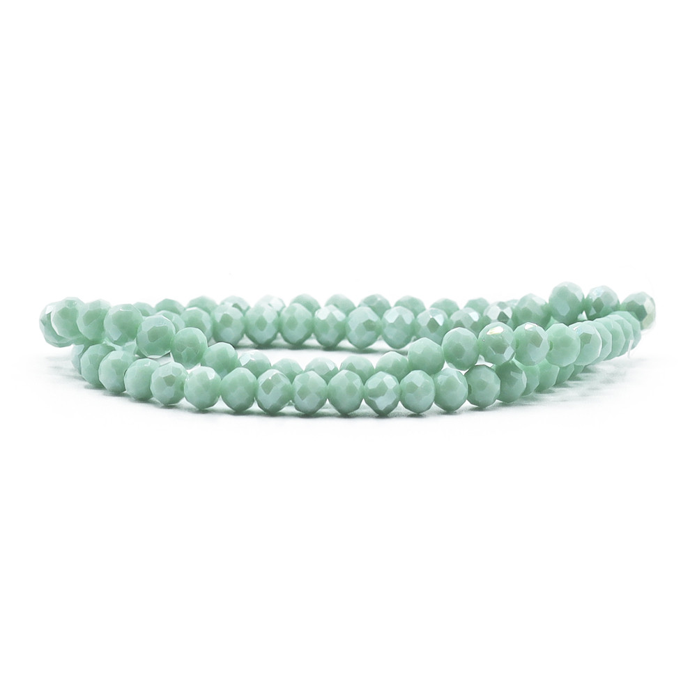 Cristaux 6 mm B104 Aloe Plein Irisé