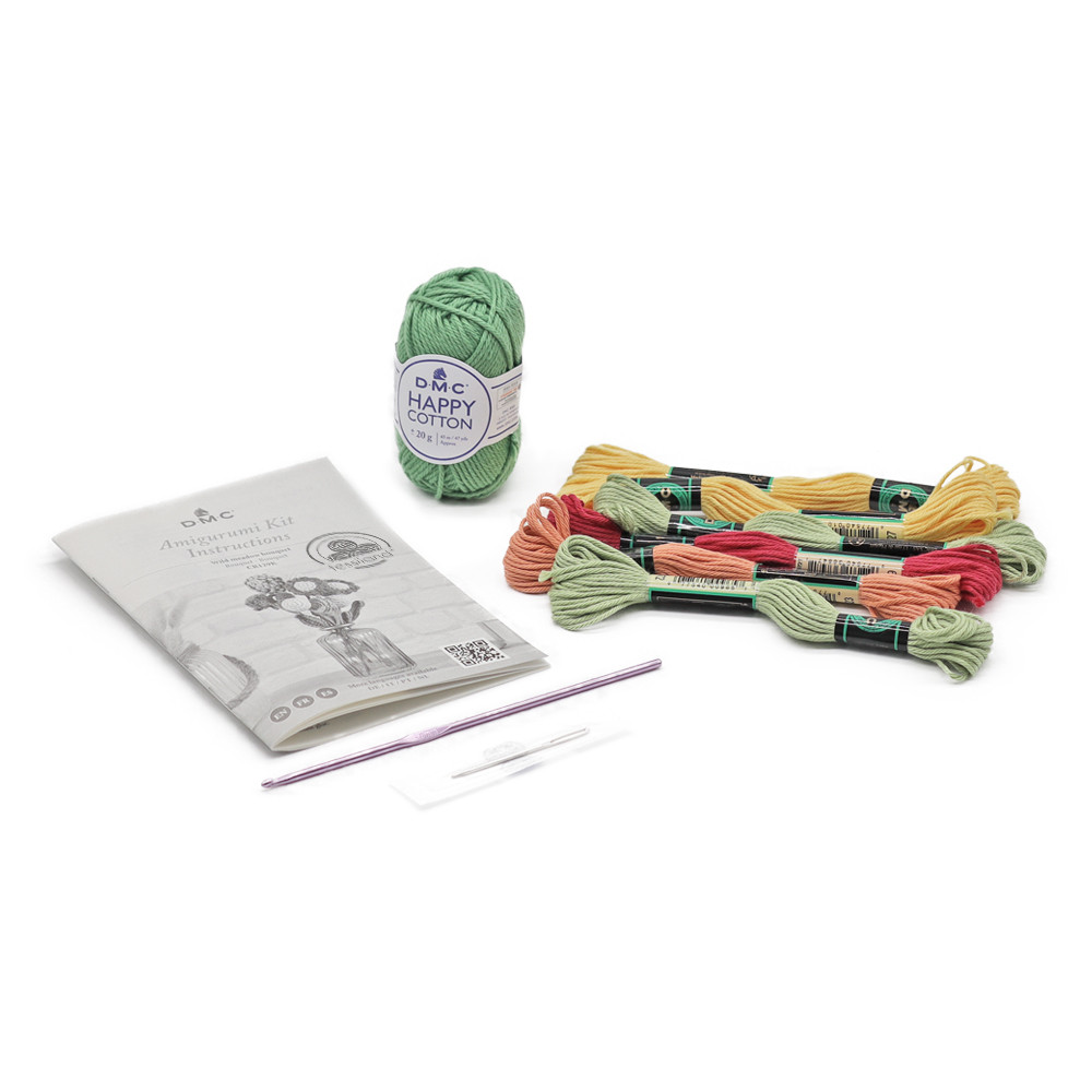 Kit Amigurumi DMC Ramo de flores