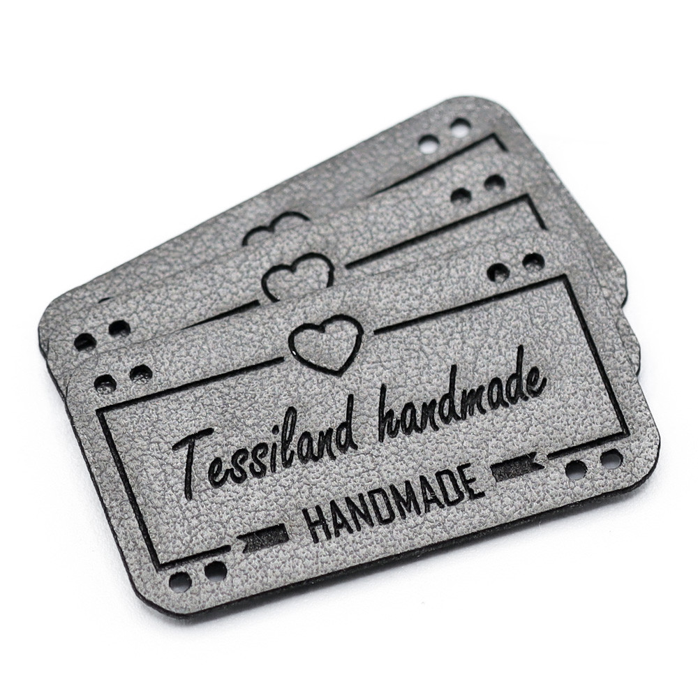 Targhette Personalizzabili Love ecopelle titanium