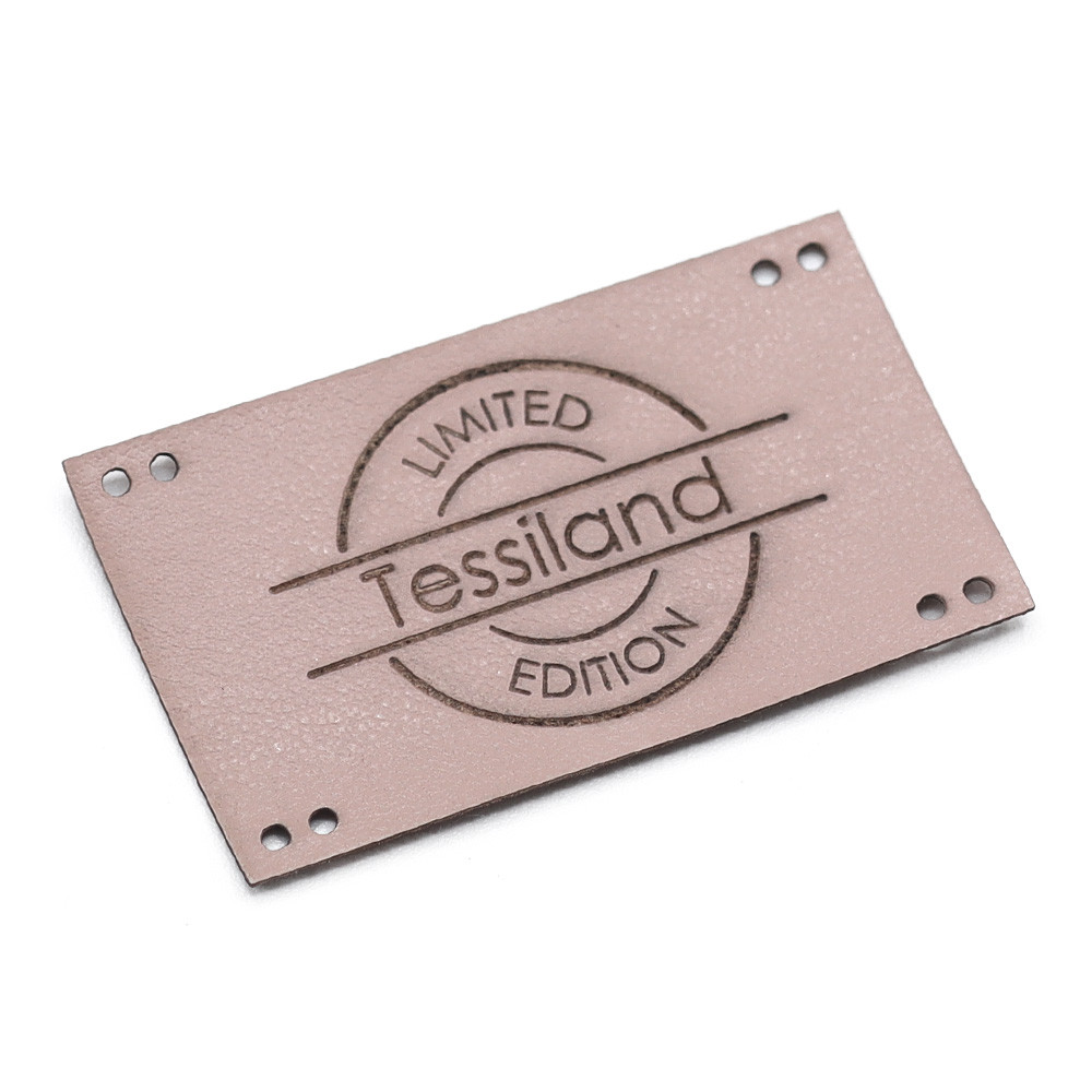 Custom Tags limited maxy eco leatherr pale pink