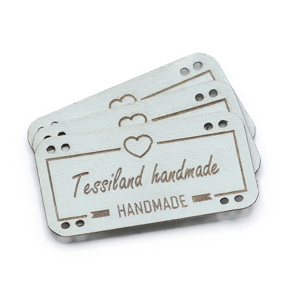 Targhette Personalizzabili Love ecopelle tiffany