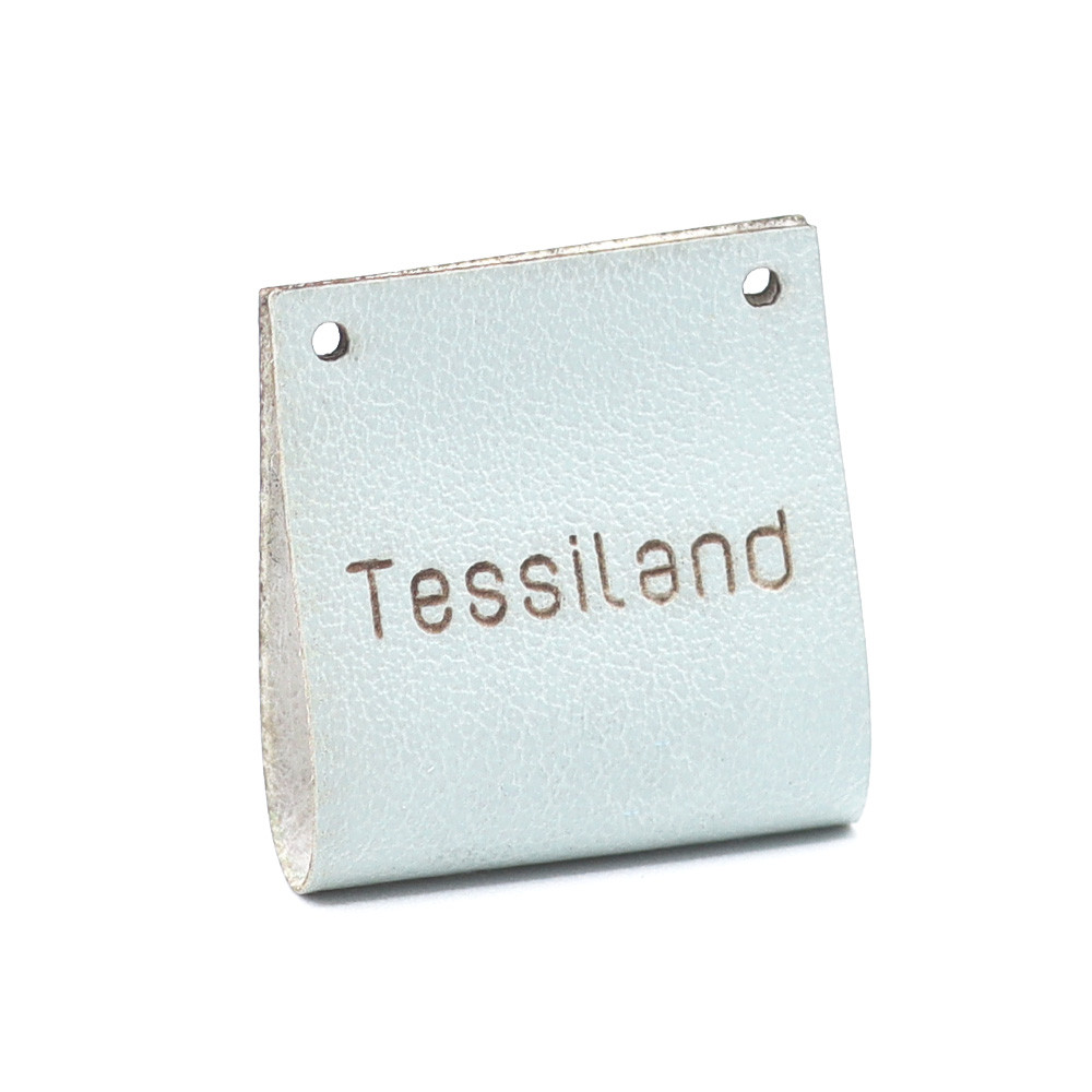 Targhetta Personalizzabile Duble ecopelle tiffany