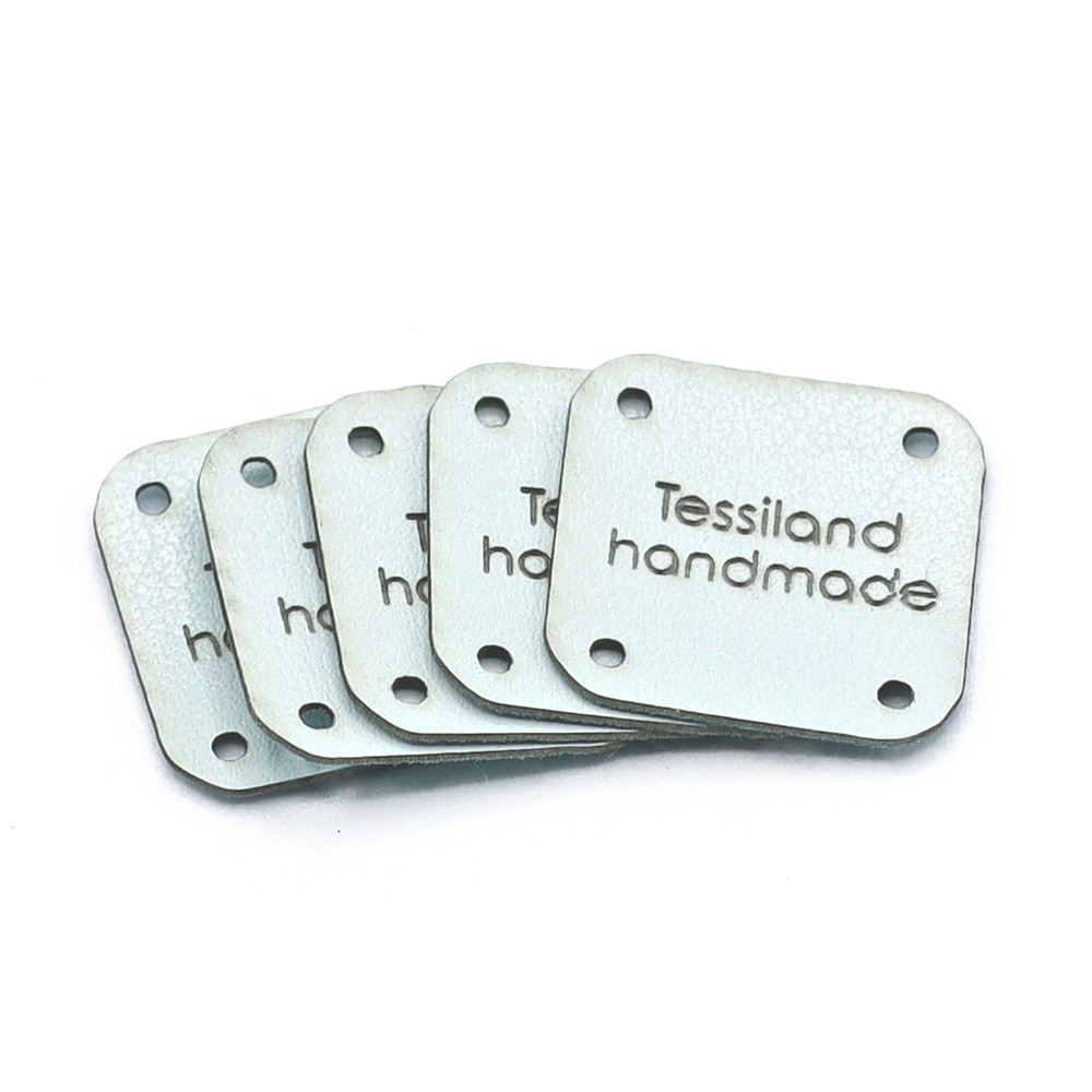 Targhette Personalizzabili Quadrato conf. 5 pz Eco Tiffany