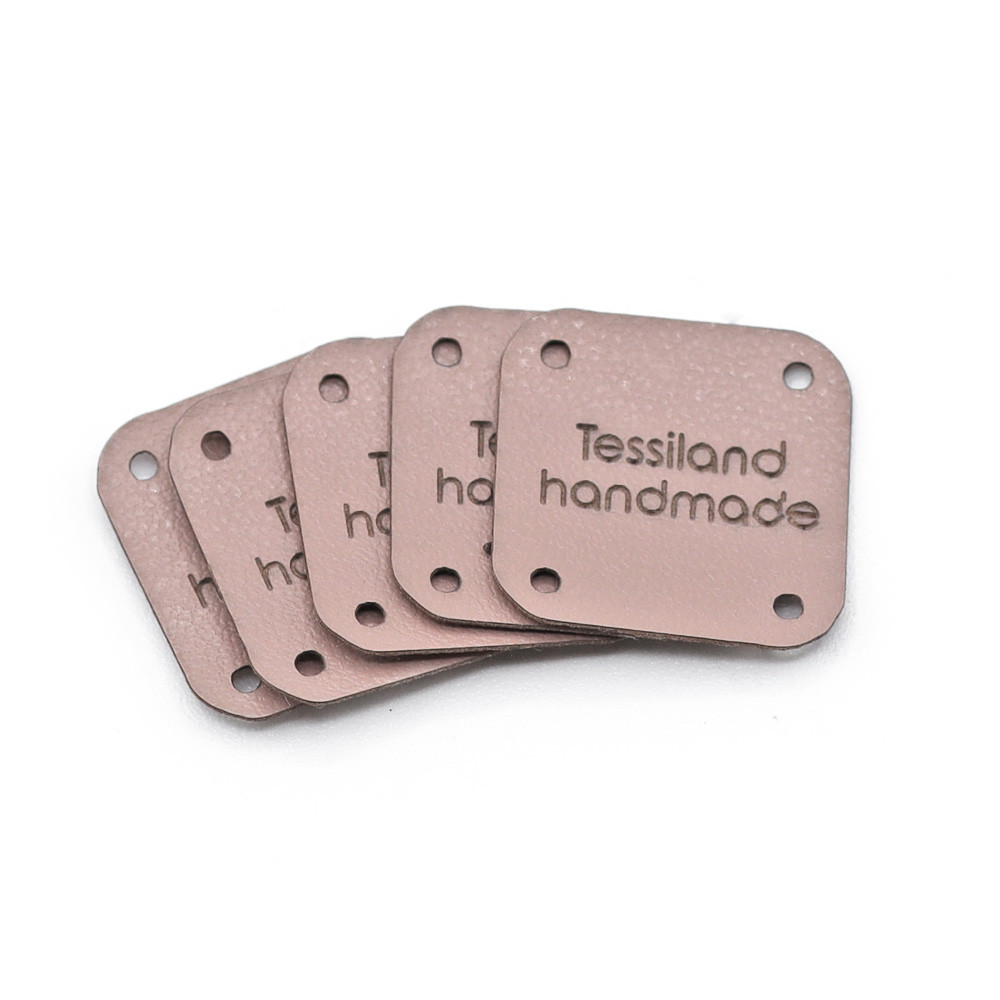 Targhette Personalizzabili Quadrato conf. 5 pz Eco Cipria