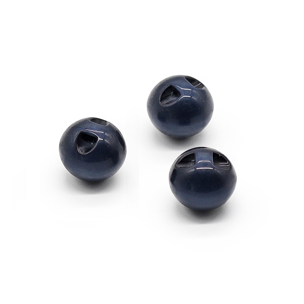 Buttons Iride Sphere 15 mm Blue shaded 3 pc